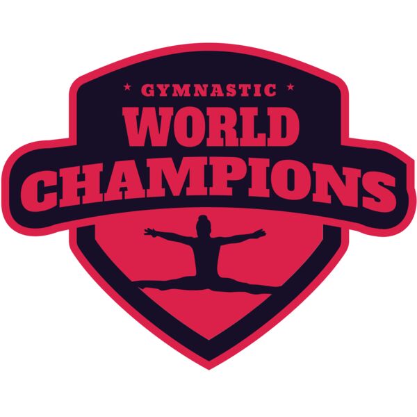 Gymnastic World Champions logo template Thumbnail