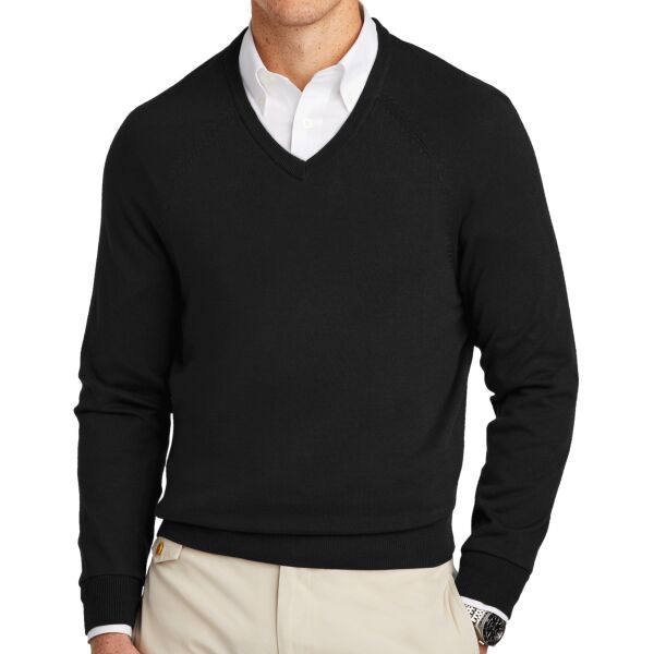Cotton Stretch V Neck Sweater Thumbnail
