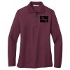Ladies Silk Touch Long Sleeve Polo Thumbnail