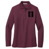 Ladies Silk Touch Long Sleeve Polo Thumbnail