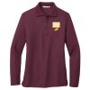 Ladies Silk Touch Long Sleeve Polo Thumbnail